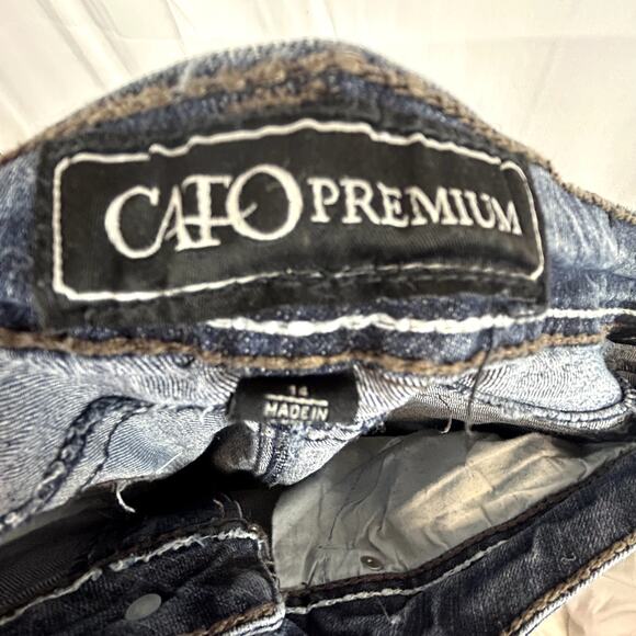 Cato Premium Women's Jeans size 14 38x31 the worn look - Picture 6 of 12